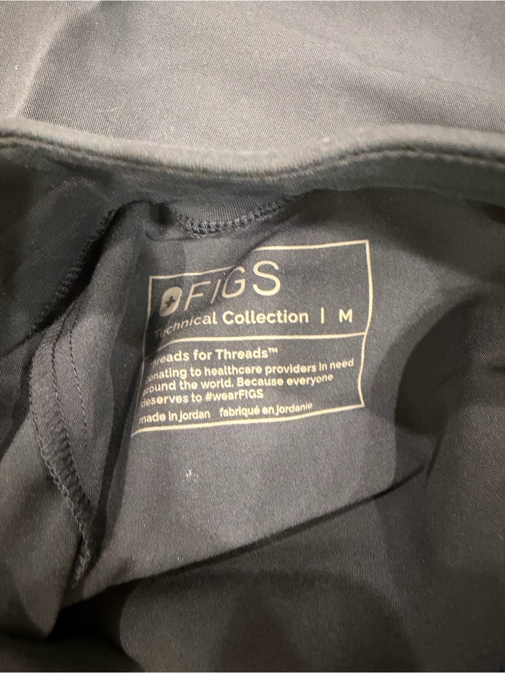 FIGS Slate Blue Drawstring Scrub Joggers - Picture 3 of 3